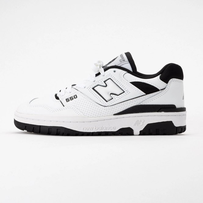 New Balance Unisex BB550HA1 White Black 24