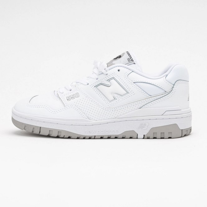 New Balance Unisex BB550PB1 White White 24