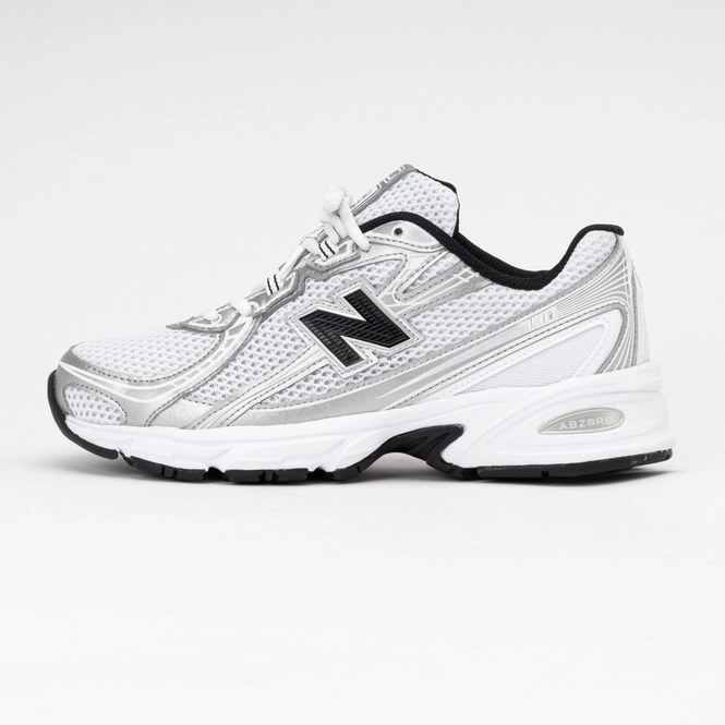 New Balance Unisex U740NW2 White/Silver Metallic/Black 25