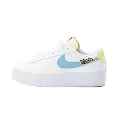 Nike Blazer Low Platform SE White/Border Blue/Pink Oxford