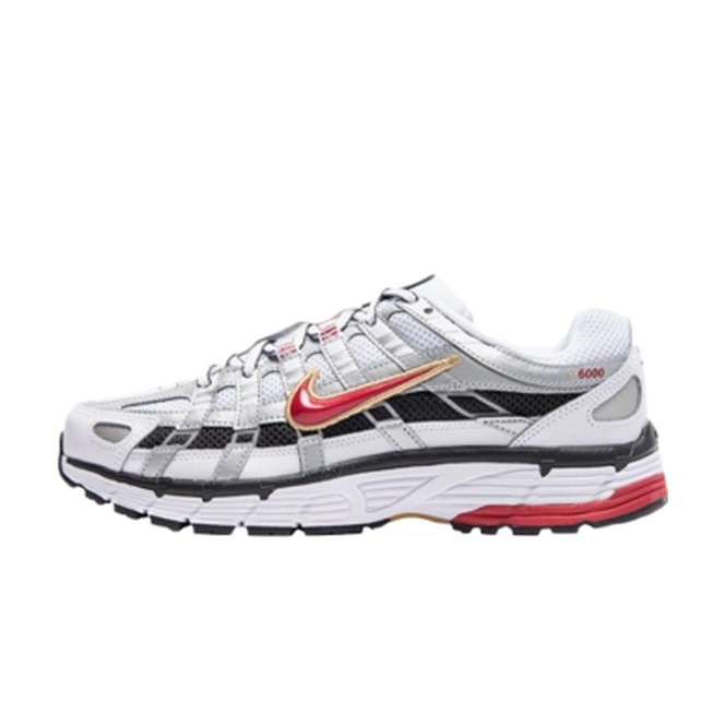 Nike P-6000 White/Varsity Red/Metallic Platinum