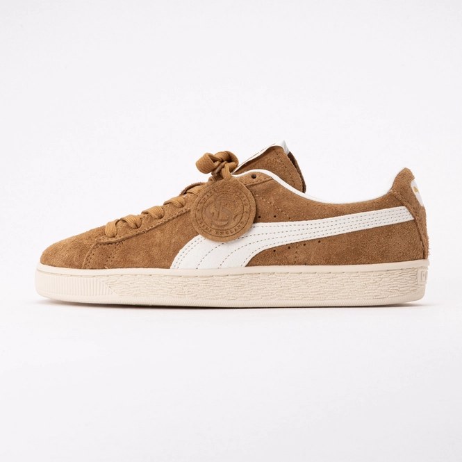 PUMA Unisex Suede Charles F. Stead V Honey Butter-White