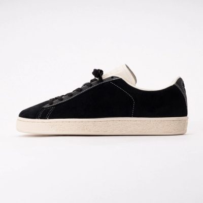 PUMA Unisex Suede Icons Black-Frosted Ivory 26
