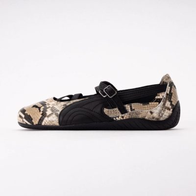 PUMA Women Speedcat Ballet Snake Black-Vapor Gray