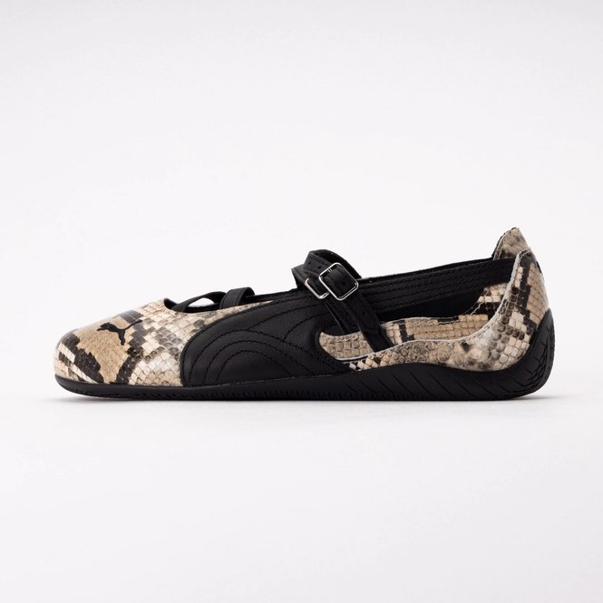 PUMA Women Speedcat Ballet Snake Black-Vapor Gray
