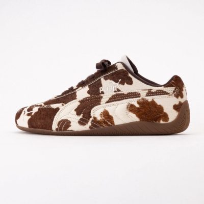 PUMA Women Speedcat Cow Chocolate Brown-Gum 26