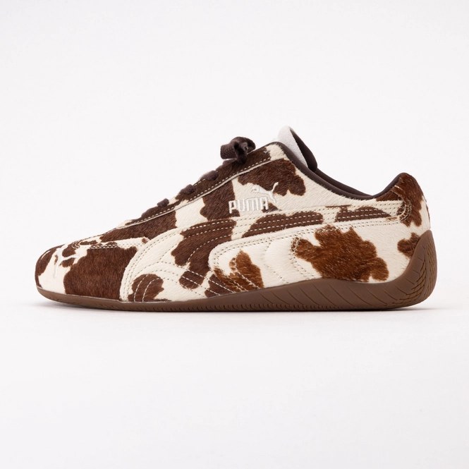 PUMA Women Speedcat Cow Chocolate Brown-Gum 26