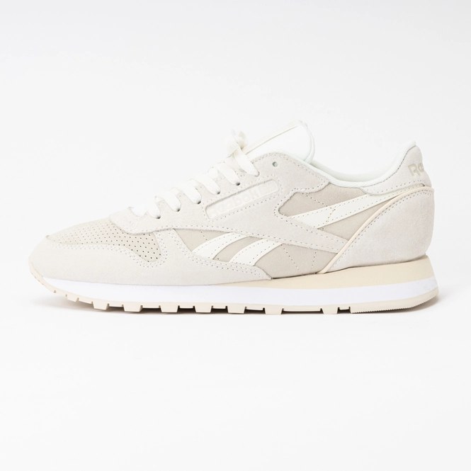 Reebok Unisex Classic Leather Chalk/Sand/White 25