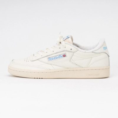 Reebok Unisex Club C 85 Vintage Chalk Alabaster Essential Blue 24
