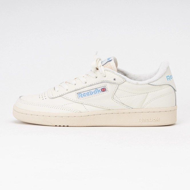 Reebok Unisex Club C 85 Vintage Chalk Alabaster Essential Blue 24