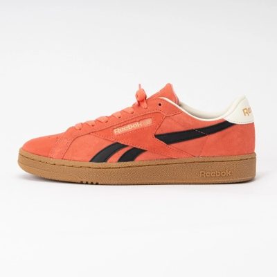 Reebok Unisex Club C Grounds UK Sunset Coral/Black/Gum 25