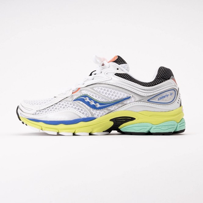 Saucony Unisex Progrid Omni 9 White/Tart