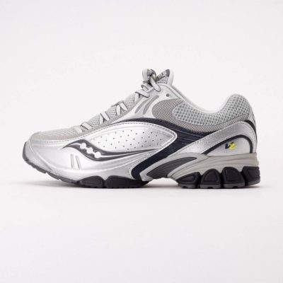 Saucony Unisex Progrid V2 Silver/Navy 26