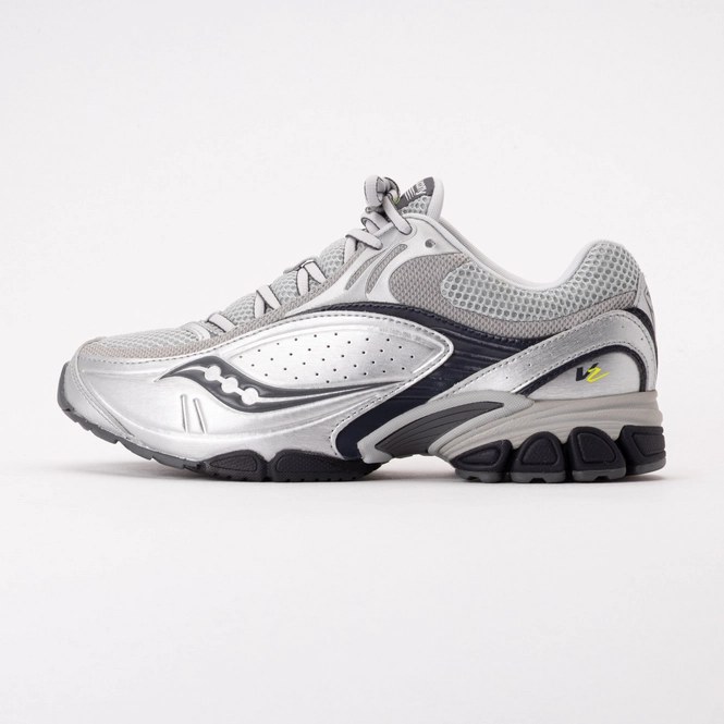 Saucony Unisex Progrid V2 Silver/Navy 26