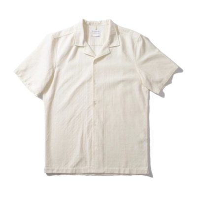 Shirt Edmmond Studios Men Artisan SS Plain Off White '24