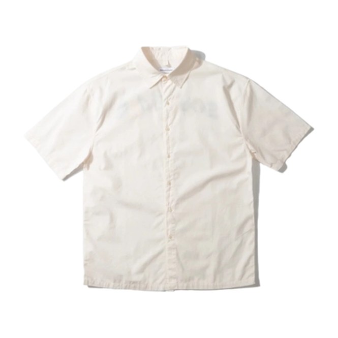 Shirt Edmmond Studios Men Souvenirs Short Sleeve Plain Off White '25