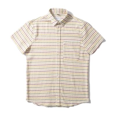 Shirt Short Sleeve Edmmond Studios Men Cottage SS Plain White