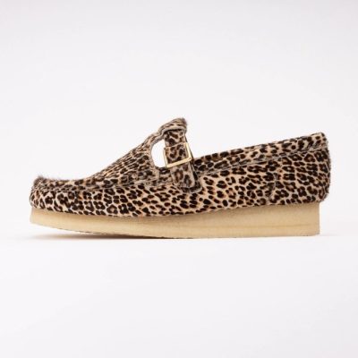 Slip-Ons Clarks Originals Women Wallabee T Bar Leopard Print