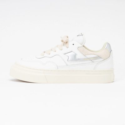 Stepney Workers Club Women Pearl S-Strike Leather White Silver '24