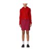 Sweater Obey Women Glenda Hood Zip Tomato