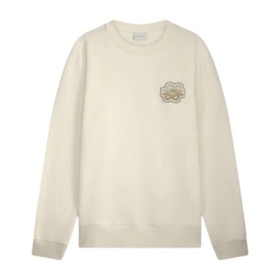 Sweatshirt Filling Pieces Men Gowtu Tonal Antique White