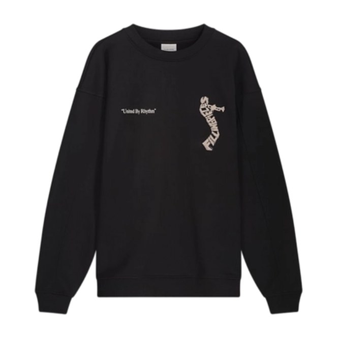 Sweatshirt Filling Pieces Men Trumpeteer Black
