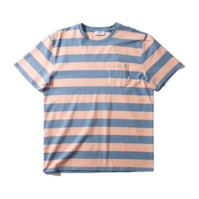 T-Shirt Edmmond Studios Men's Harold Stripes Plain Steel