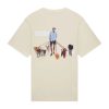T-Shirt Filling Pieces Men Dog Walker Antique White '24