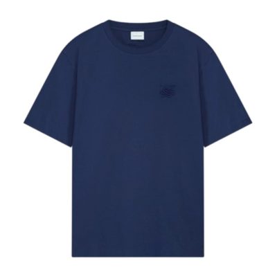 T-Shirt Filling Pieces Men Embroidered Knot Navy