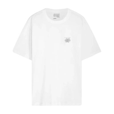 T-Shirt Filling Pieces Men Embroidered Knot White '24