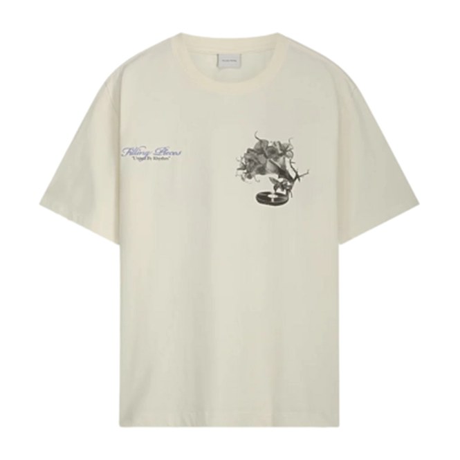 T-Shirt Filling Pieces Men Grammophone Antique White