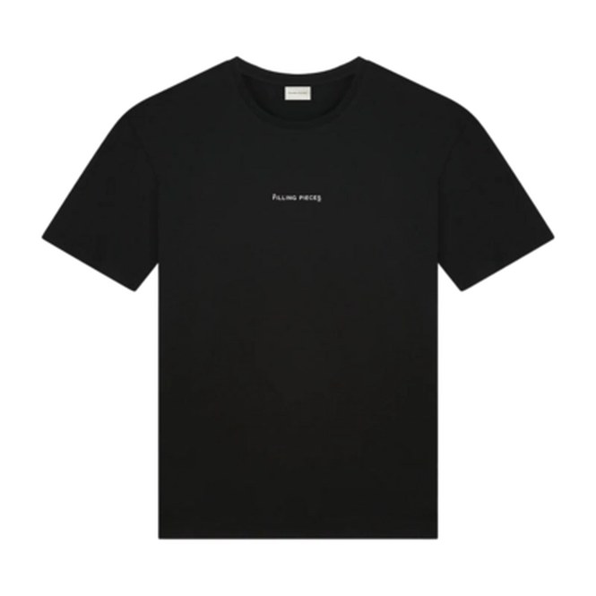 T-Shirt Filling Pieces Men Slim Black
