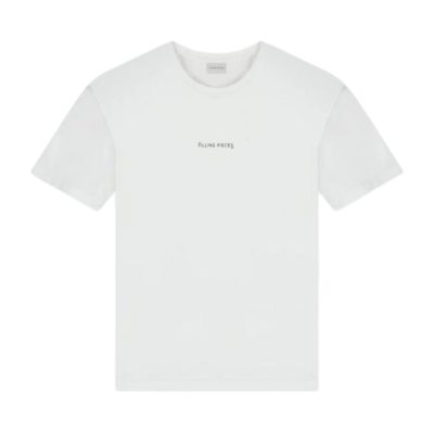 T-Shirt Filling Pieces Men Slim White '24