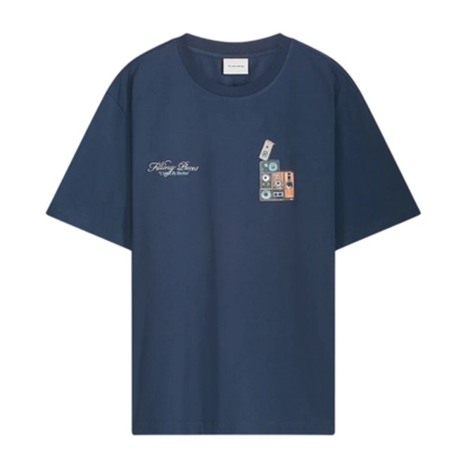 T-Shirt Filling Pieces Men Speaker Wall Navy