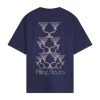 T-Shirt Filling Pieces Unisex Champagne Maritime Blue 26
