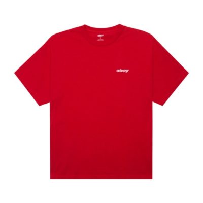 T-Shirt Obey Men Obey Diffusion Pigment Fiery Red