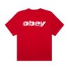T-Shirt Obey Men Obey Diffusion Pigment Fiery Red