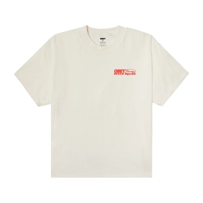 T-Shirt Obey Men Obey Speed Squad Vintage White