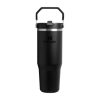 Thermal Mug Stanley The IceFlow Flip Straw 2.0 Tumbler 0,89L Black 2.0