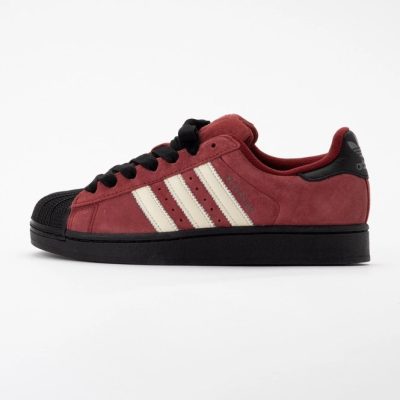 Trainers Adidas Men Superstar II Noble Maroon / Cream White / Core Black