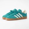 Trainers Adidas Women Gazelle Indoor Pure Teal / Off White / Gold Metallic
