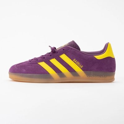 Trainers Adidas Women Gazelle Indoor Rich Mauve / Bright Yellow / Gum