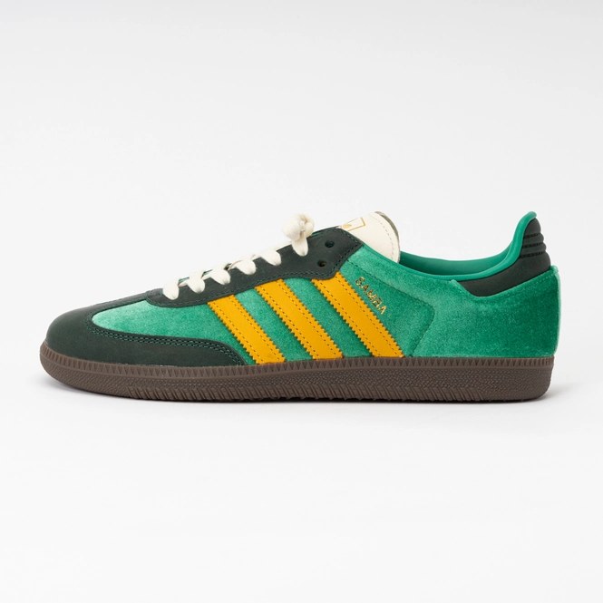 Trainers Adidas Women Samba OG Court Green / Preloved Yellow / Collegiate Green