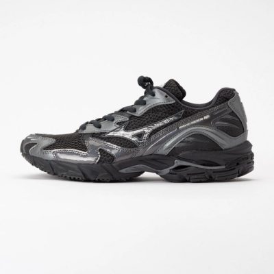 Trainers Mizuno Unisex Wave Rider 10 Black Sand / Metallic Gray
