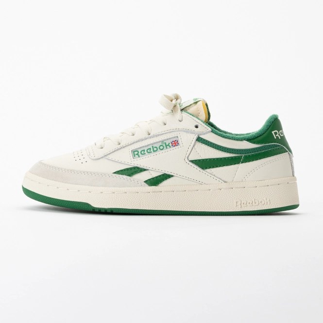 Trainers Reebok Men Club C Revenge Vintage Chalk Paper White Glen Green
