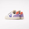 Veja Kids Small V-90 O.T. Leather White Acai Lavande