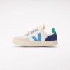 Veja Kids Small V-90 O.T. Leather White Celeste Cobalt