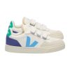 Veja Kids Small V-90 O.T. Leather White Celeste Cobalt