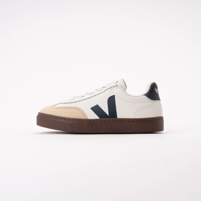 Veja Kids Small Volley O.T. Leather White Nautico Bark