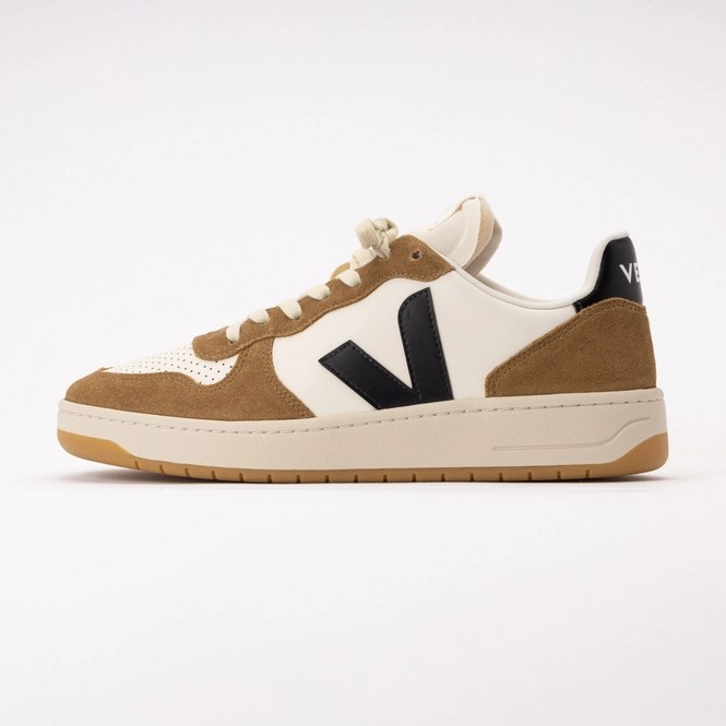 Veja Men V-10 Prime Leather Pure Black Tent